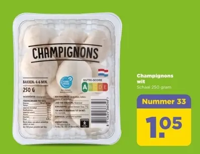 Champignons wit