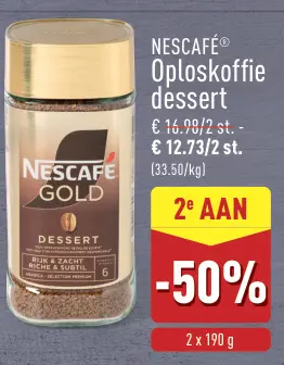 Aanbieding: Oploskoffie dessert