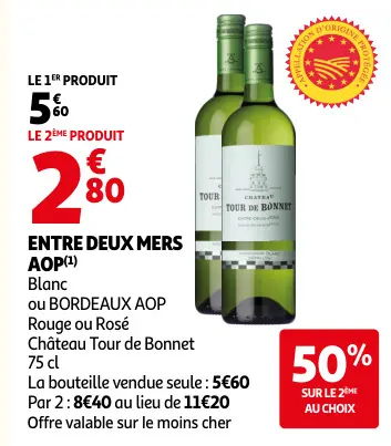 Promotie: ENTRE DEUX MERS AOP