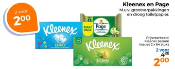 Aanbieding: Kleenex en Page