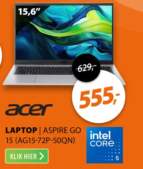Aanbieding: Acer Aspire Go 15 (AG15-72P-50QN)