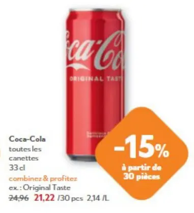 Offre: Coca-Cola