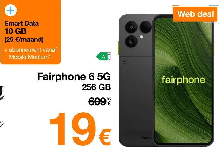 Promotie: Fairphone 6 5G 256 GB