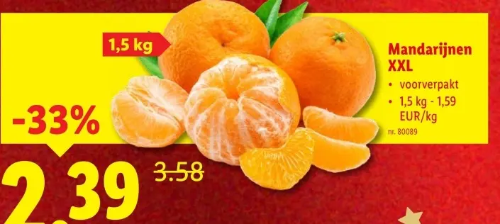 Promotie: Mandarijnen XXL