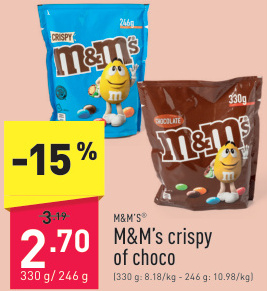 Aanbieding: M & M'S crispy