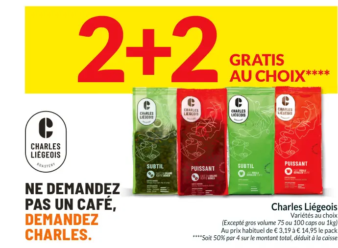 Offre: Café Charles Liégeois