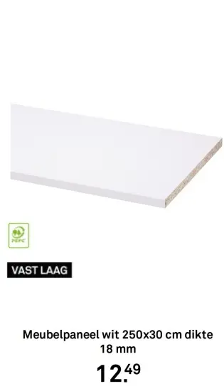 Aanbieding: Meubelpaneel wit