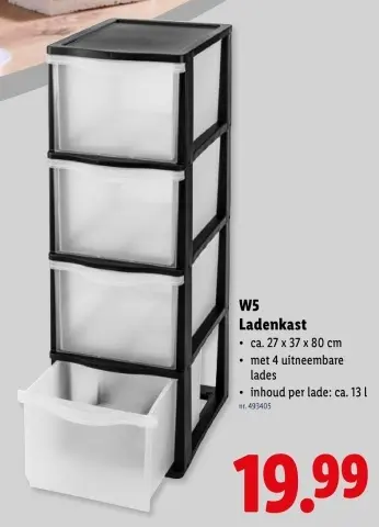 Promotie: W5 Ladenkast