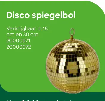 Promotie: Disco spiegelbol
