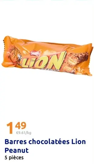 Offre: Barres chocolatées Lion Peanut