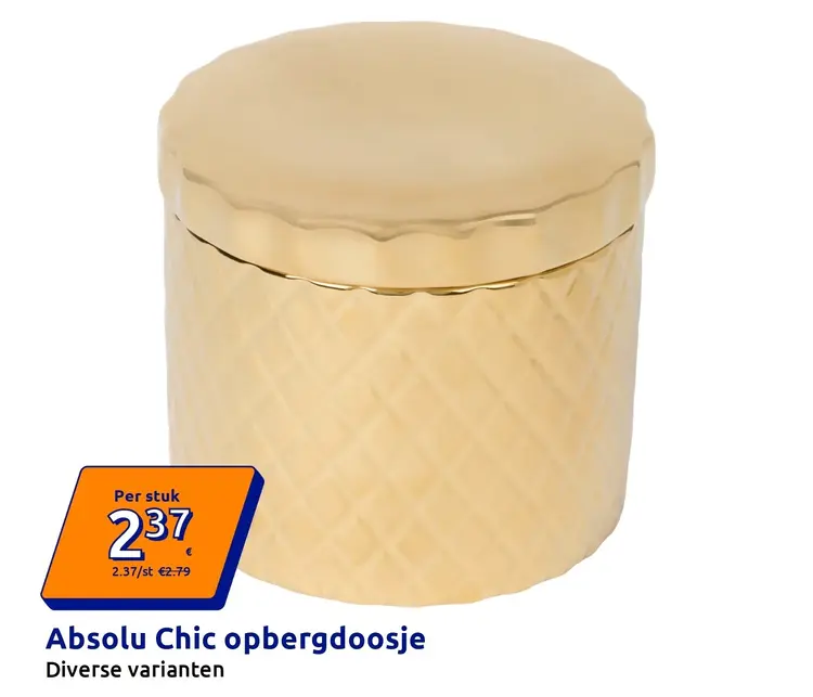 Promotie: Absolu Chic opbergdoosje