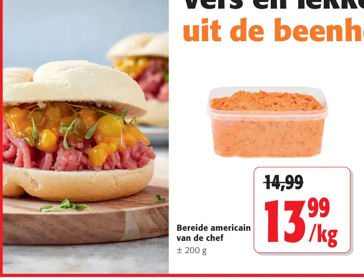 Promotie: Bereide americain