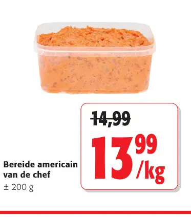 Promotie: Bereide americain