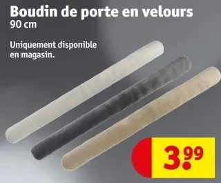 Offre: Boudin de porte en velours