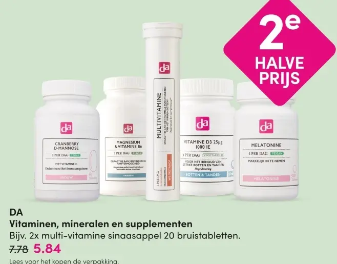 Aanbieding: Vitaminen, mineralen en supplementen