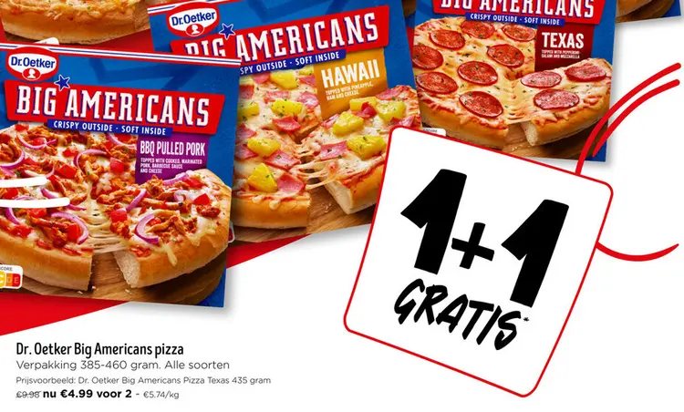 Promotie: Big Americans pizza
