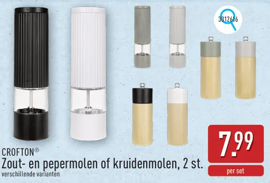 Promotie: Zout- en pepermolen of kruidenmolen
