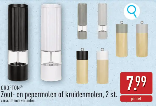 Promotie: Zout- en pepermolen of kruidenmolen