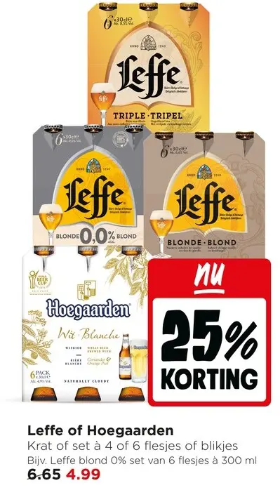 Aanbieding: Leffe of Hoegaarden