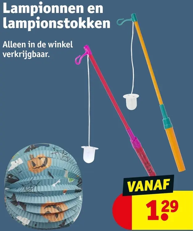 Aanbieding: Lampionnen en lampionstokken