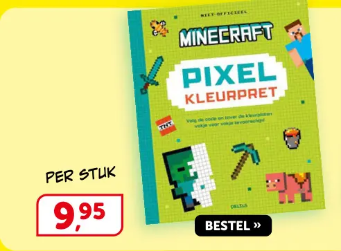 Promotie: Minecraft Pixel Kleurpret