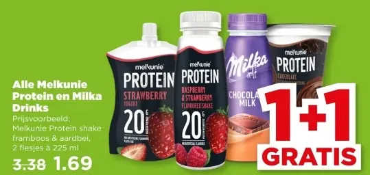 Melkunie Protein en Milka Drinks
