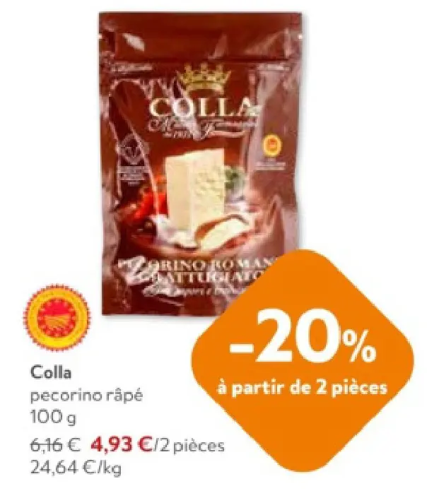 Offre: pecorino râpé