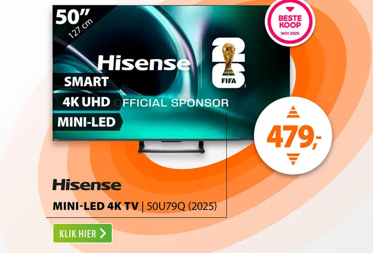 Aanbieding: Hisense QLED 50U79Q (2025)