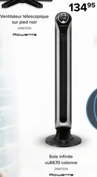 Offre: Eole infinite vu6670 colonne