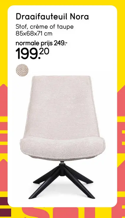 Aanbieding: Draaifauteuil Nora