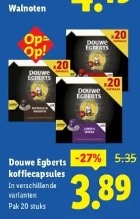 Aanbieding: koffiecapsules