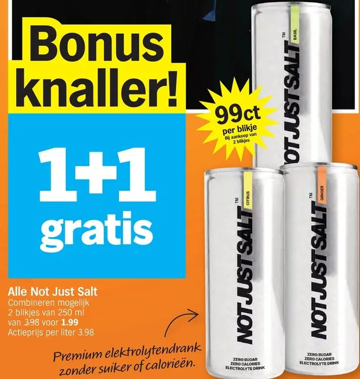 Promotie: Not Just Salt Elektrolytendrank