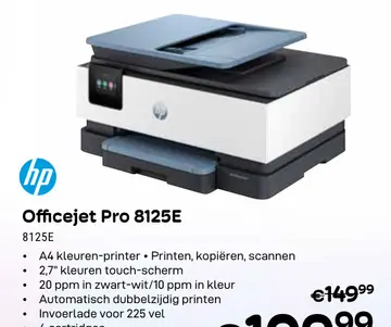 Aanbieding: Officejet Pro 8125E