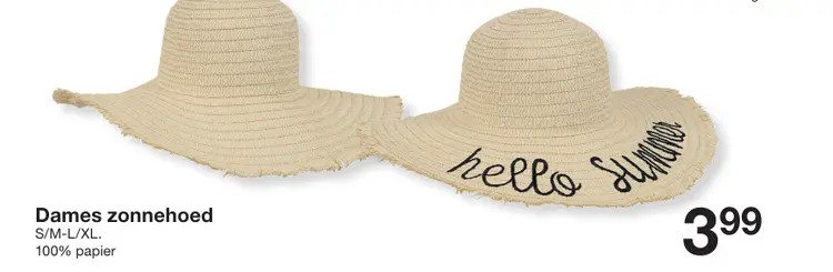 Promotie: Dames zonnehoed