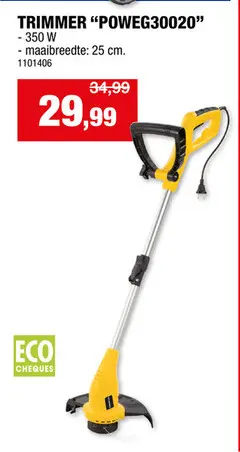Promotie: Powerplus EG POWEG30020 elektrische trimmer 350W 25cm
