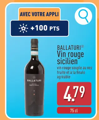 Offre: Vin rouge sicilien
