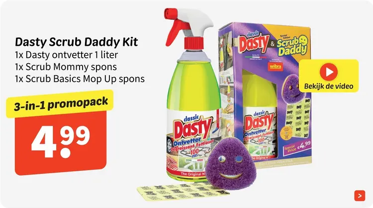 Promotie: Dasty Scrub Daddy Kit