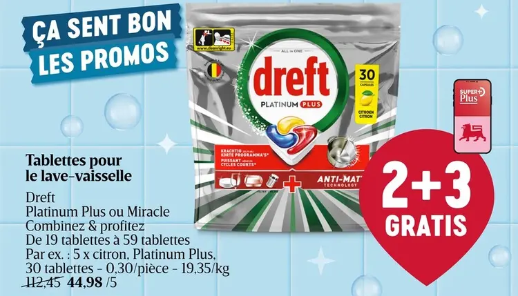 Offre: Tablettes pour le lave-vaisselle
