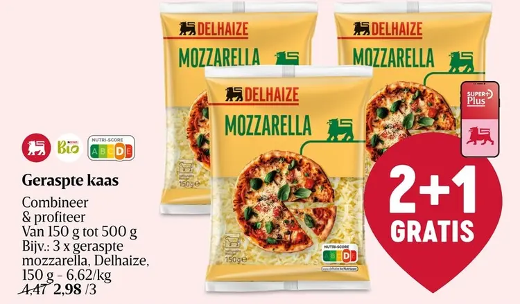 Promotie: Geraspte kaas