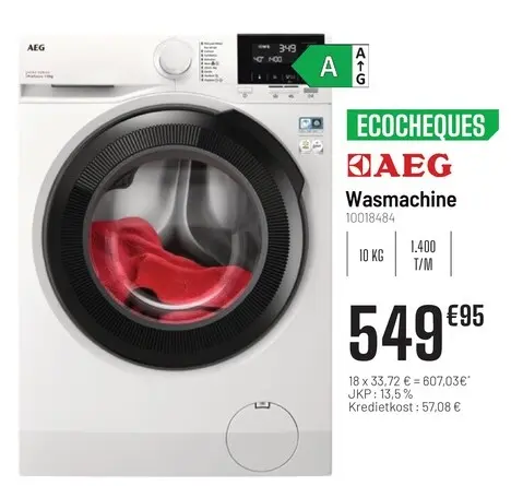 Promotie: Wasmachine
