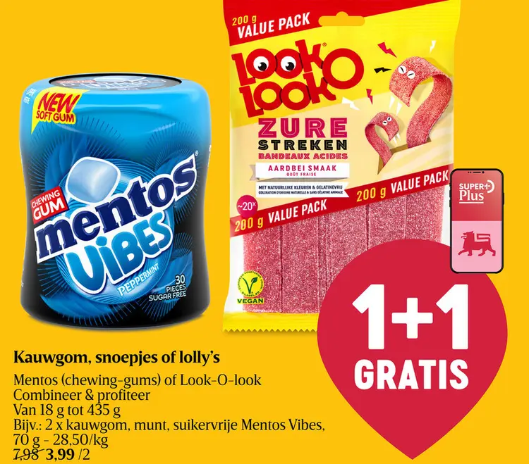 Offre: Kauwgom, snoepjes of lolly's