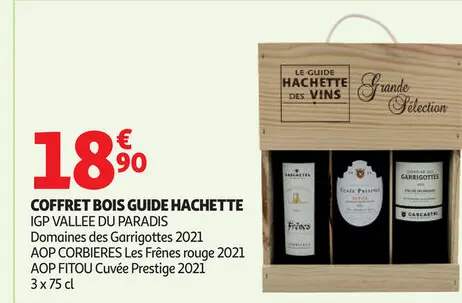 Offre: Coffret bois guide HACHETTE
