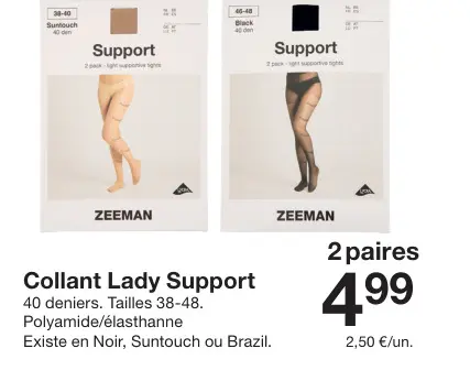 Offre: Collant Lady Support