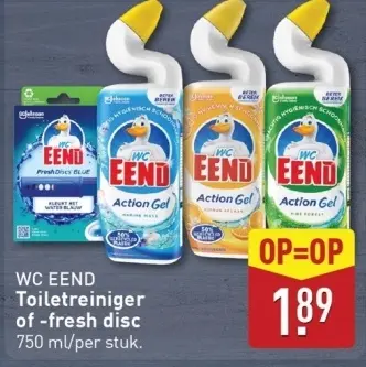 Aanbieding: WC EEND Toiletreiniger of -fresh disc