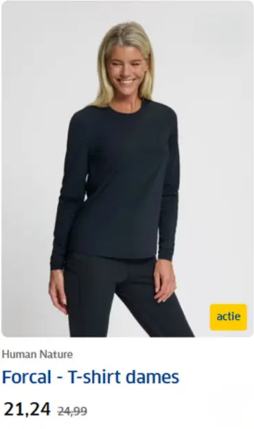 Aanbieding: Human Nature Forcal - T-shirt dames