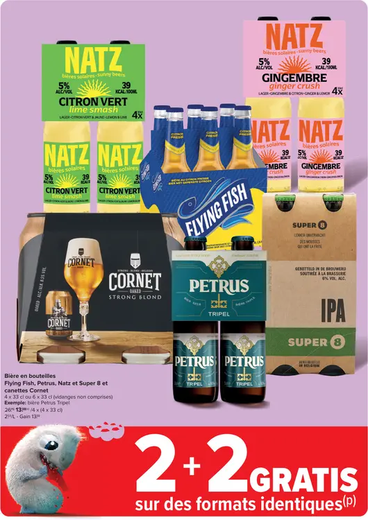 Offre: bière en bouteilles