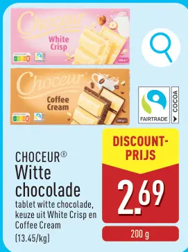 Promotie: Witte chocolade