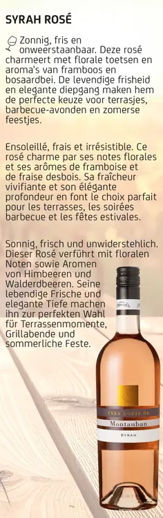 Promotie: Yves-louis de montauban syrah rosé