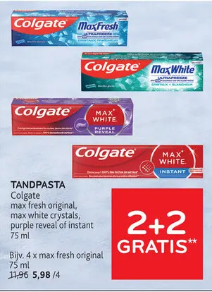 Promotie: Colgate Tandpasta