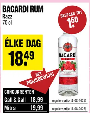 Aanbieding: Bacardi rum